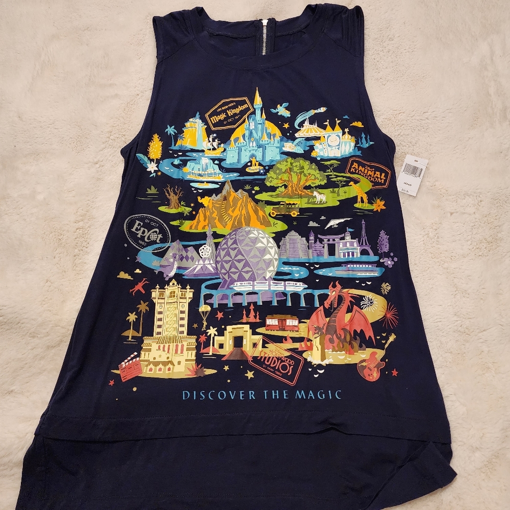 Disney Discover the magic tank top, Medium, NWT